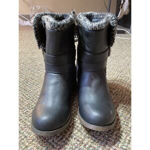 Just Fab Black Booties, Ellentine, Womens US Size 5.5, New